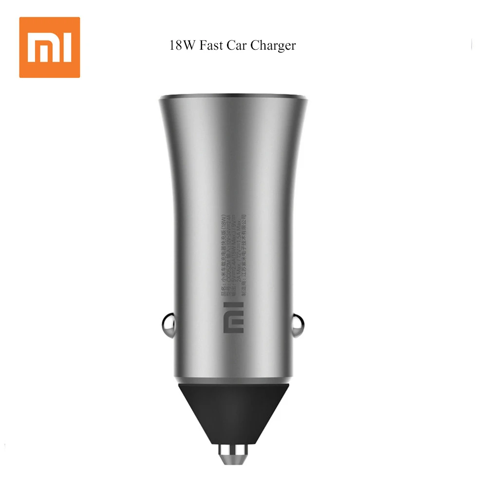 

Original Xiaomi Car Charger Fast Charge Version Dual USB Port Output With LED Light -18W