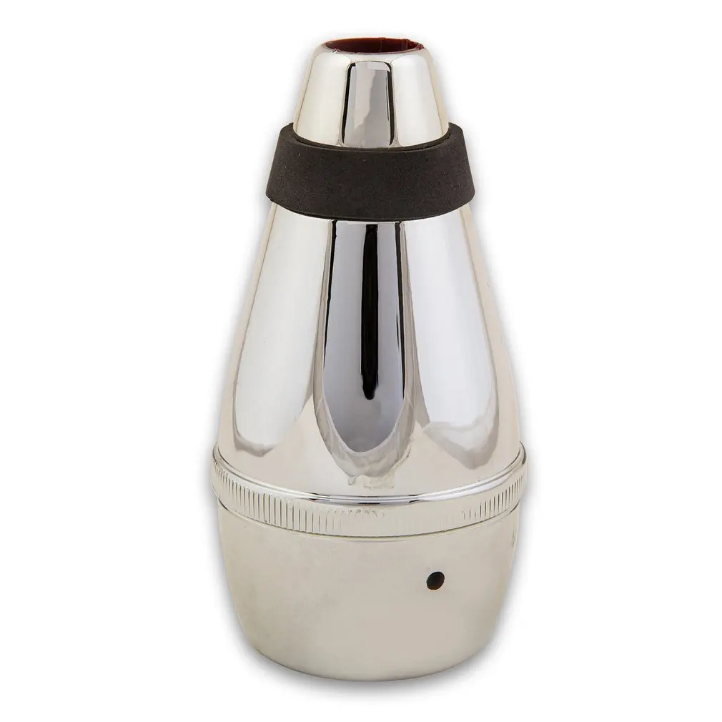 

New Plastic Trumpet Straight Practice Cup Mute Lightweight Silencer Small Mute Silver Accessories