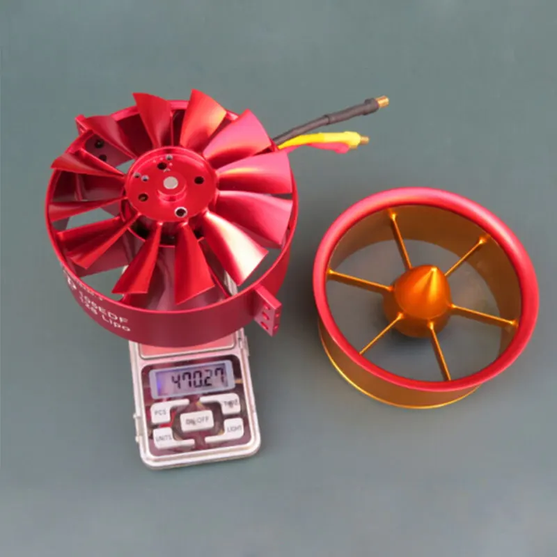 Горячая распродажа Metal JP 105mm Ducted Fan EDF 12 Blade 12s Lipo Motor Electric для модели самолета