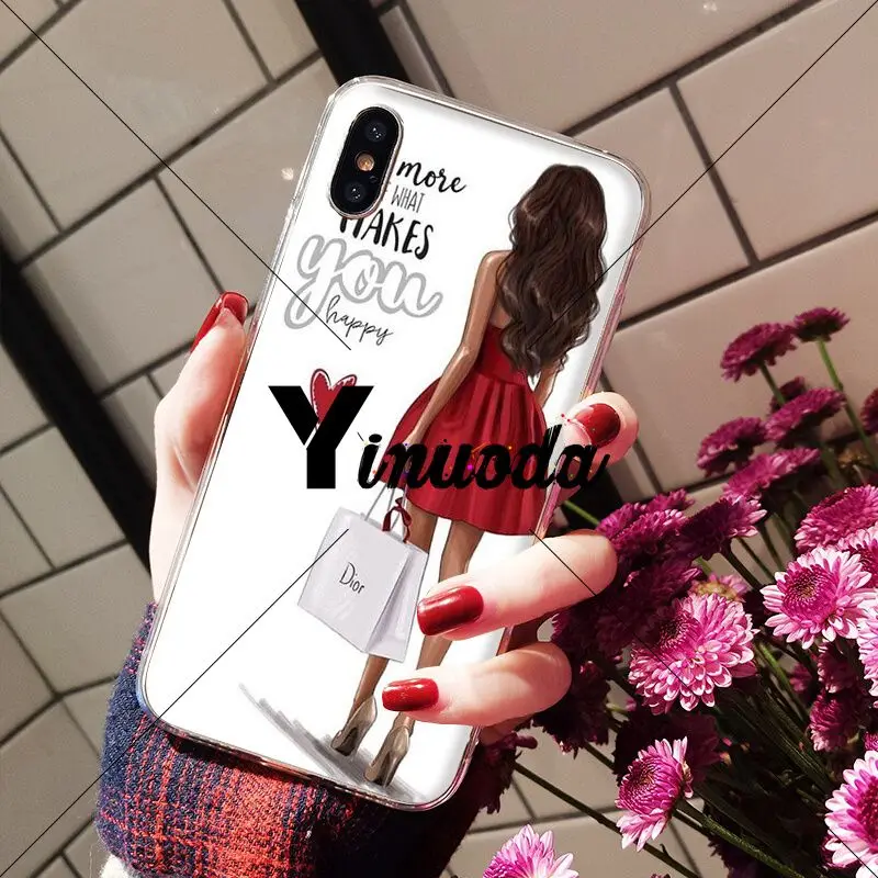 VOGUE Christmas Princess Girl Female boss coffee Phone Case