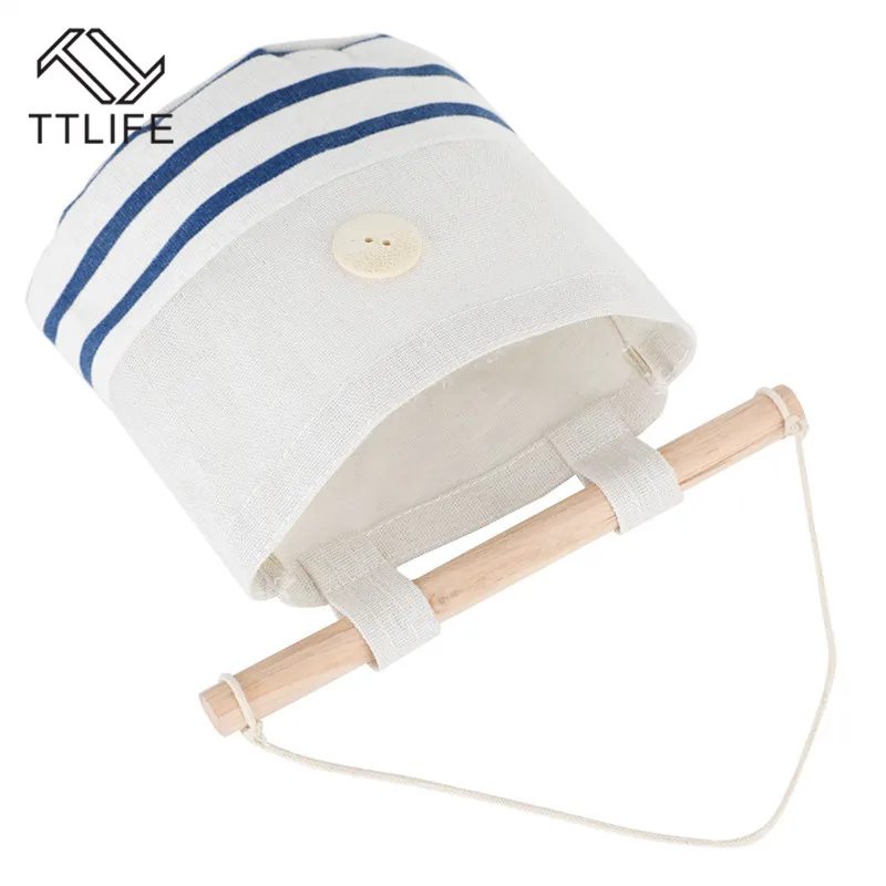 Cotton Linen Storage Hanging Bag Wall Storage Bag Cloth Dormitory Door Hanging Storage Bag Hanging Bag Useful Practical Deco