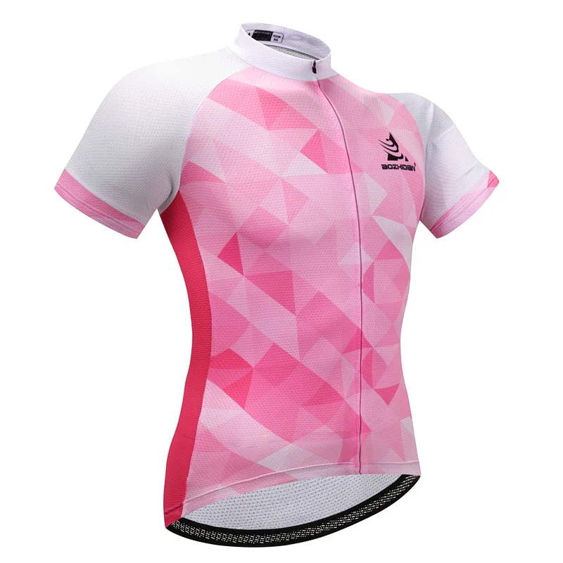 2019 New PINK WHITE Cycling Jersey only Road Bike Wear Mountain Unisex