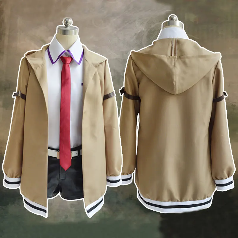 Steins Gate Cosplay Costume Japanese Anime Makise Kurisu Jacket Coat Outfit Suits Uniform |