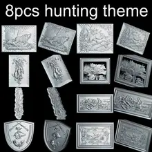 Cheap 8pcs hunting theme 3D Model STL relief for cnc STL format hunting 3D STL furniture decoration Cheap 8pcs hunting theme 3D Model STL relief for cnc STL format hunting 3D STL furniture decoration