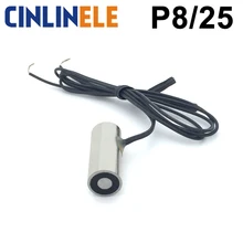 D8mm * H25mm 0.2KG 2N gospodarstwa elektryczny magnes podnoszenia elektromagnes elektromagnetyczny DC 6V 12V 24V niestandardowe na zamówienie