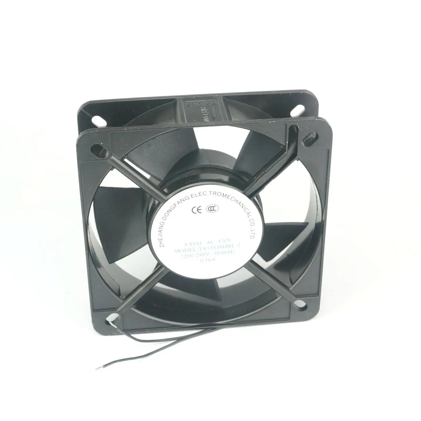 220V AC 135x135x38mm Axial Radiator Fan 92CFM 2350RPM Ball Bearing Middle Speed