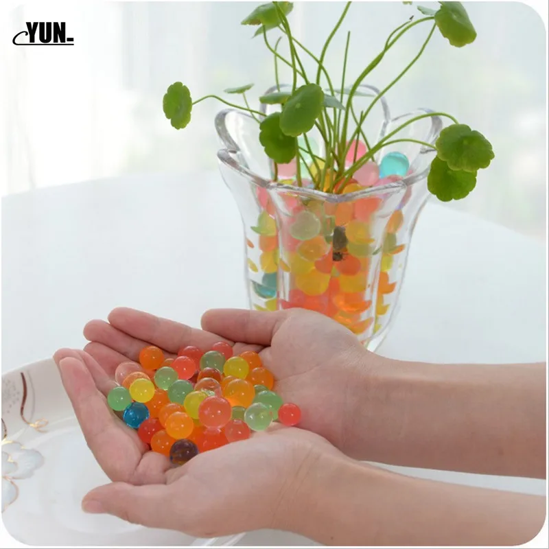 10000Pcslot Crystal Mud Hydrogel Crystal Soil Outdoor Water Beads Vase Soil Grow Magic Balls Home Kid's Toy Decorat 8DYQ003 (10)