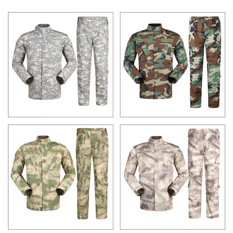 Tactical Suit ACU Military Uniform Camouflage Soldier Desert & Jungle ...