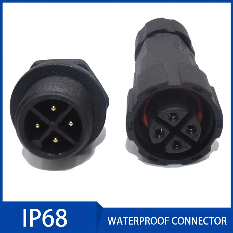 

1pc Waterproof Connector IP68 Aviation Plug Socket 2/3/4/5/6/7/8/9/10/11/12 Pin Industrial Electrical Cable Connectors