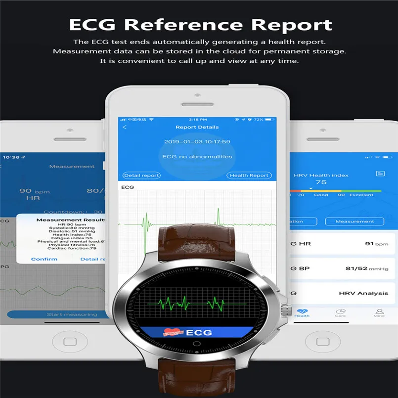 W8 Smart Watch 1.22 Inch Color Screen ECG And PPG Waterproof IP67 Sports Stopwatch For Android IOS Smart Watch 40MR2610