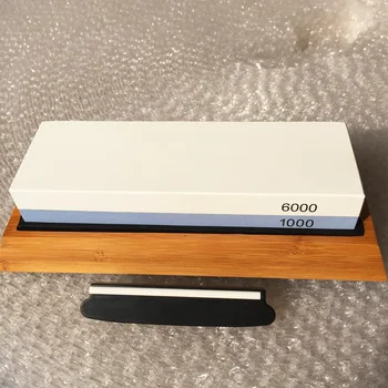 

1pc Professional Whetstone Knife Sharpener Dual Sided 1000/6000 Grit Combination Knife Sharpening Water Stone for Kitchen 2018