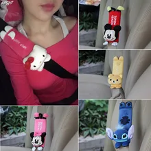 LOSFO 1 Pair cute Cartoon Car Sefety Seat Belt cover Child Seat belt Shoulder Pads Protection Plush Padding Auto Accessories