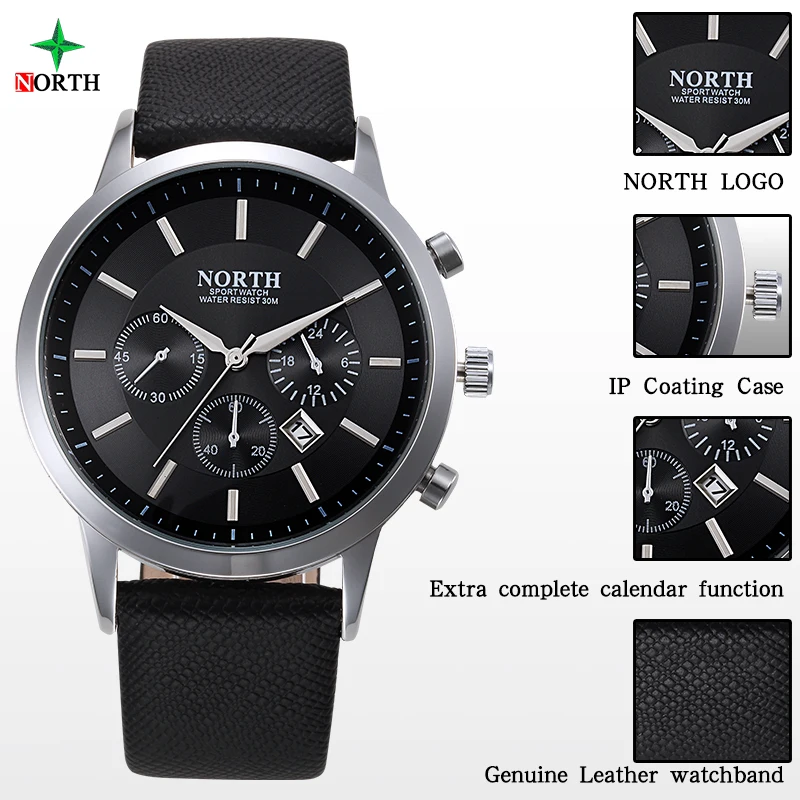 north sport watch water resist 30m