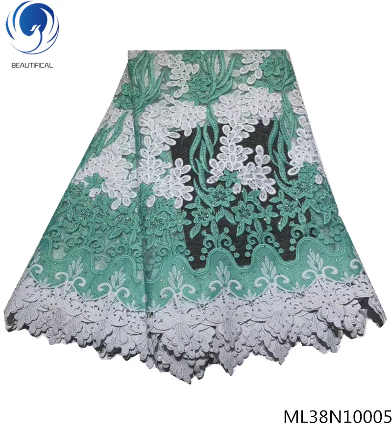 

Beautifical french laces fabrics with guipure african fabrics laces with rhinestones 2019 lace fabrics dress 5yards/lot ML38N100
