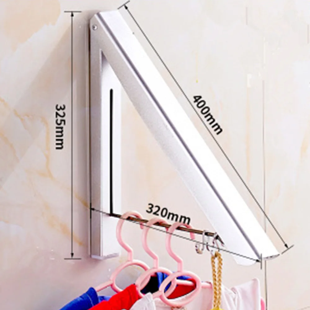 

Invisible Clothes Hanger Folding Drying Rack Portable Retractable Space Towel Drying Coat Hanger Holder