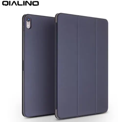 

QIALINO Ultra Slim Genuine Leather Tablet Cover for Apple iPad Pro 12.9 2018 Wake up&Sleep Function Flip Case for iPad Pro 11