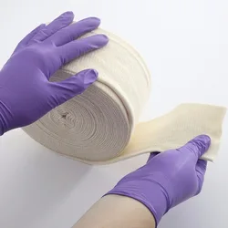 Cobertura médica de algodão tubular, forro de gesso para contato direto com a pele, principalmente para ataduras e forro de compensado