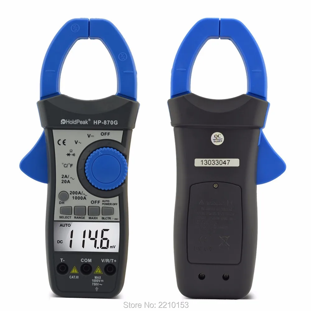 Free Shipping Electrical Instruments 870G Dual Display Clamp Meters DC