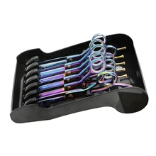 Новейший Дизайн Парикмахерская подставка для ножниц прочный ABS Материал Парикмахерские аксессуары для работы ножницы для волос чехол салонный инструмент