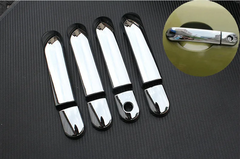 

FUNDUOO For Nissan March / Micra K12 2003 - 2010 Nissan Livina 2007 - 2013 New Chrome Car Door Handle Cover Trim Overlays