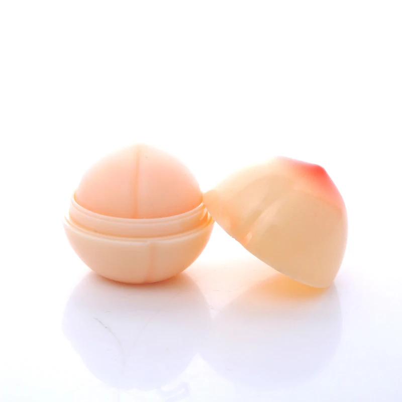 Online Baru Pelembab Lucu Manis Persik Bentuk Bergizi Makeup Lipbalm Tahan Lama Lip Balm Merek Tongkat Bibir Makeup Perawatan Bibir Warna