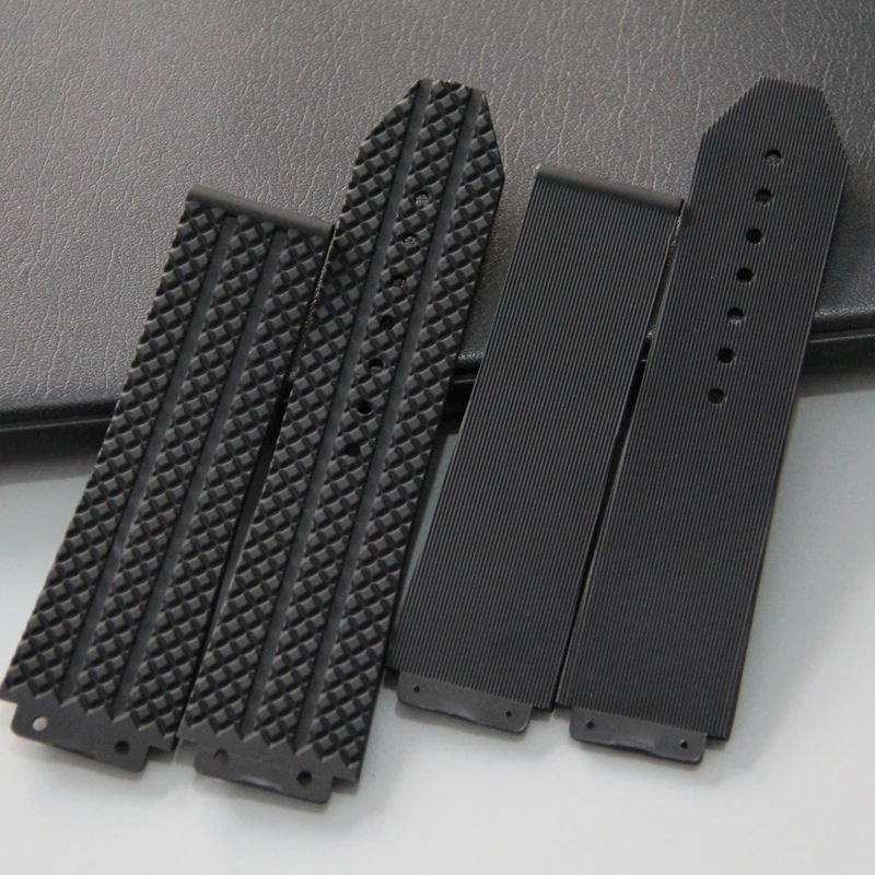 

New Silicone Rubber watch band 25*17mm 25x19mm For Hublot strap for BIG BANG authentic Watchband logo stainless buckle tools