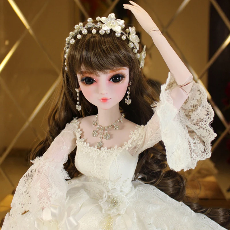 

Bridal Bunny BBGirl Sd Doll BJD Doll Baby 1/6 Joint Costume Doll with Clothes Makeup Dolls for Girls Birthday Gift Toys
