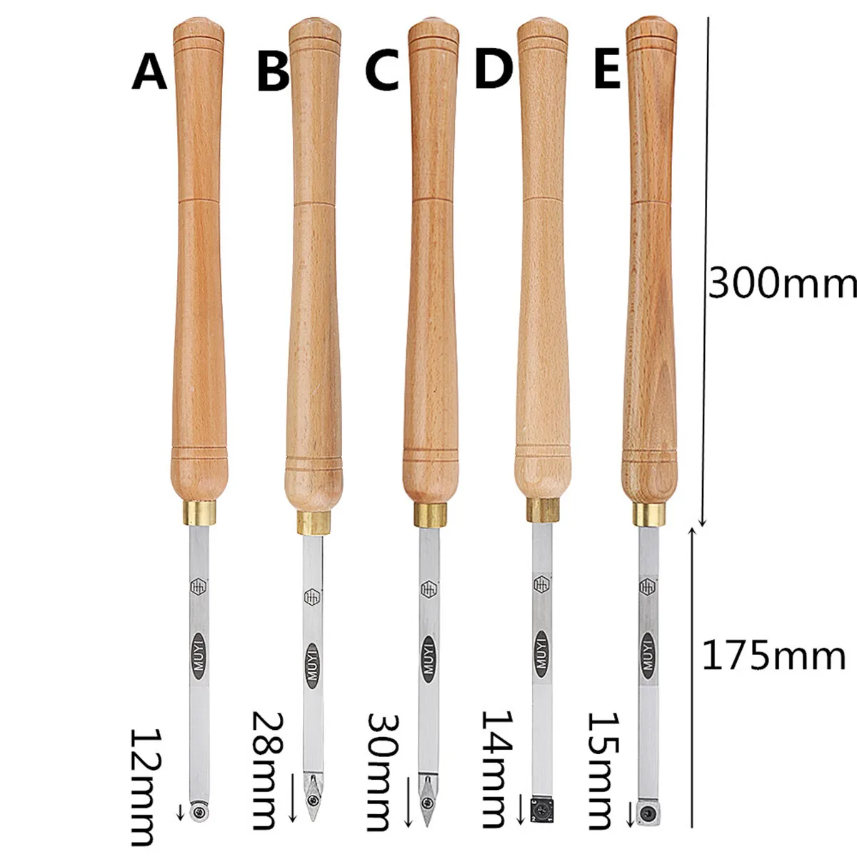 

Lathe Wood Turning Tool Carbide Insert Cutter Square Shank With Wood Handle