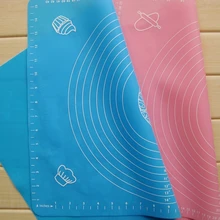 2 размера большой силиконовый коврик для выпечки утолщение муки прокатки весы помадка коврик антипригарный силиконовый коврик кондитерские изделия Печенье прокатки теста коврик