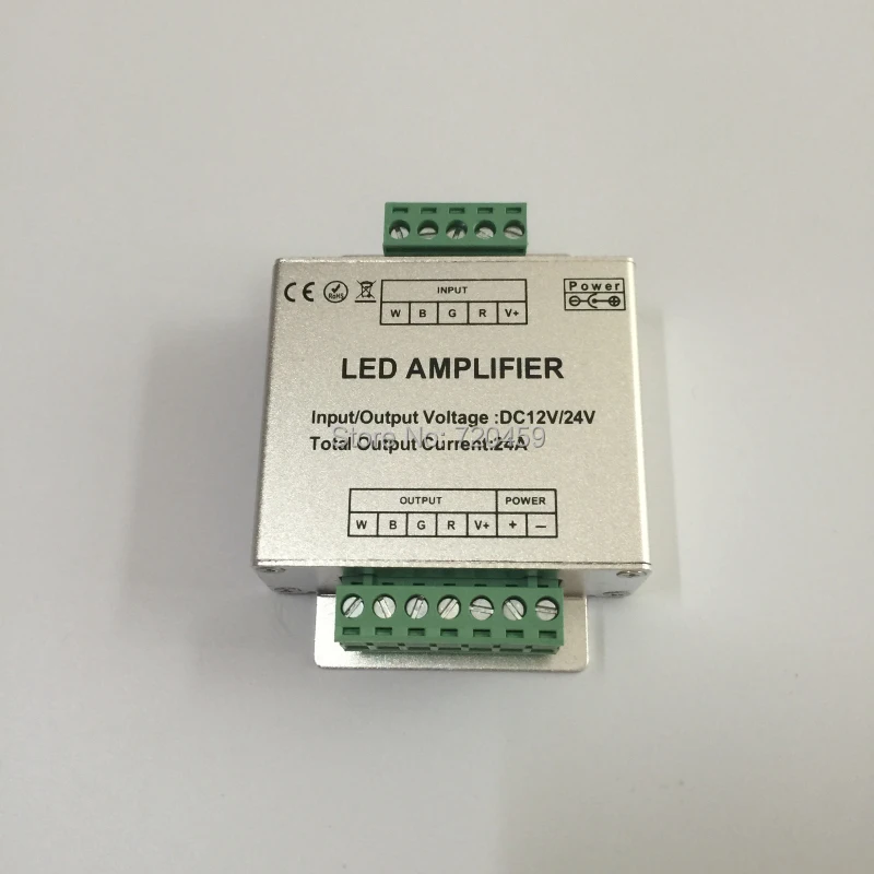 Amplificador de Alumínio 24a para Rgbw Rgbww Canal 12 - 24 v Strip 5 Pcs Led 6ax4 6 Cheap Controladores RGB