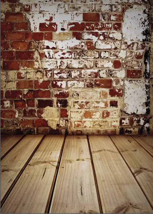 

SHENGYONGBAO Vinyl Custom Photography Backdrops Prop Brick Wall and floor theme Photo Studio Background SA-2015