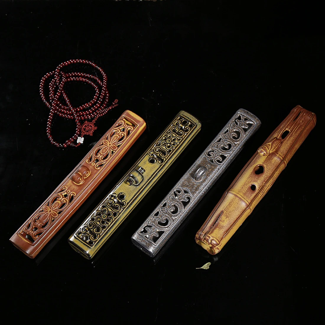 Smoke Backflow Incense Burner Censer Sticks Incense Holder Traditional