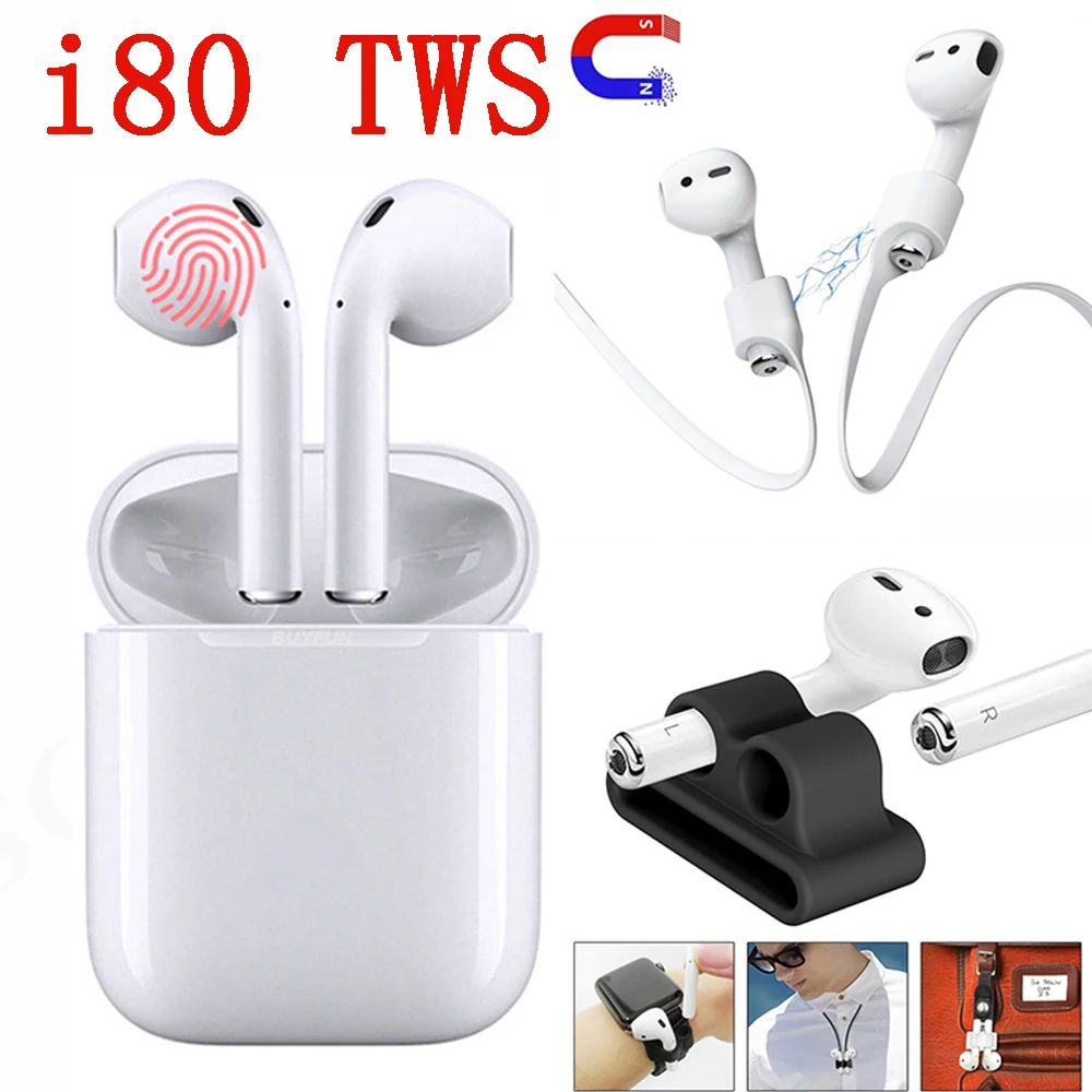 

Pop-up I80 Tws Bluetooth 5.0 Wireless Touch Control Earbud 1: 1 For Air Wireless Charging All Cell Pk I20 I60 I40 I10 I21 Tws