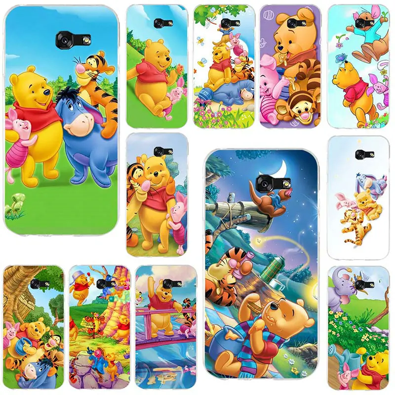 Winnie Pooh Cute And Clumsy For Samsung Galaxy A3 A5 A7 J1 J2 J3 J4 J5 J6 J7 2016 2017 2018 Bags Soft Phone Cases |