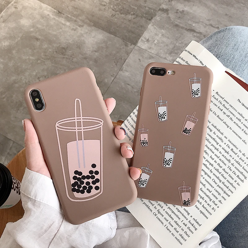 

Milk tea soft Phone Cases For Huawei P20 P30 P10 Mate 10 20 Lite Pro Honor 9 10 8X Nova 3 3i 3e 4 4e back cover capa