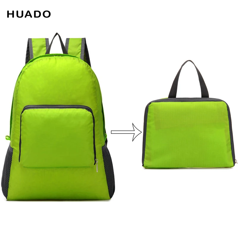 

light backpack waterproof Nylon Large Capacity folding backpack in the pocket