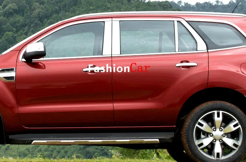 

Full window frame trim With center pillar trim 22pcs For Ford Everest SUV 4 Door 2015 2016 car styling