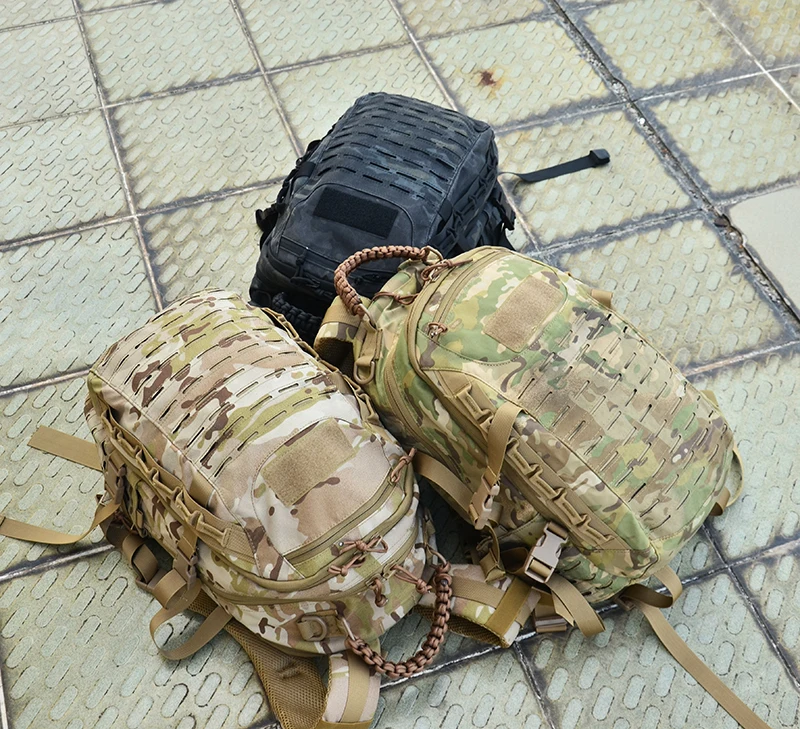 Тактический рюкзак лазерная резка Molle PALS сумка MultiCam 25L Спортивная Сумка военный рюкзак походные уличные сумки EDC Тактические шестерни