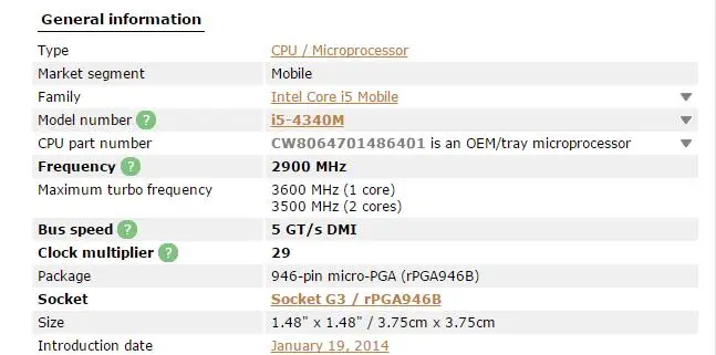 Процессор Intel Core I5-4340M процессор I5 4340M процессор FCPGA946 2,90 ГГц-3,60 ГГц L3 = 3 м двухъядерный