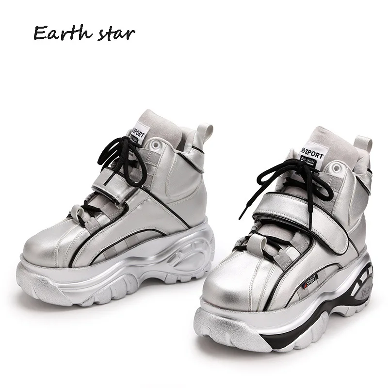 EARTH STAR/Новинка Обувь для женщин Брендовые женские кроссовки на платформе chaussure
