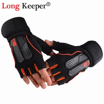 

1 Fitness Gloves for Men Women High Quality Gym Gloves Fingerless Work Out Palm Wrist Protection Mittens Sport Luvas M127