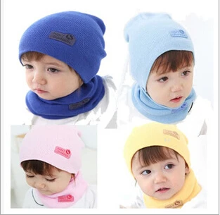 

Kids Fashion Winter Cap Baby Girls/Boys Hat Warm Hat Children Hat and Scarf set 1set
