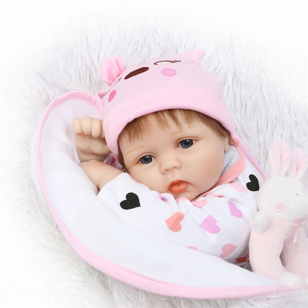 

NPK reborn dolls toys for children 22"55cm soft silicone reborn baby dolls kids gift toys real ture looking newborn babies