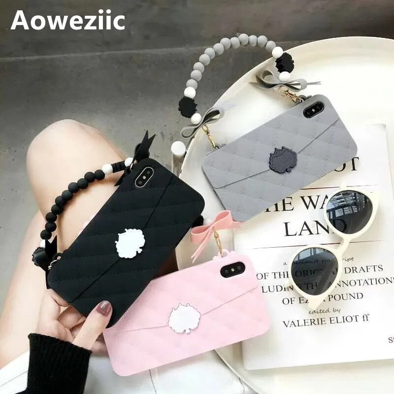 

Aoweziic European and American fashion handbag for iPhone xr xs max phone case candy package 6s 7plus 8 soft shell female