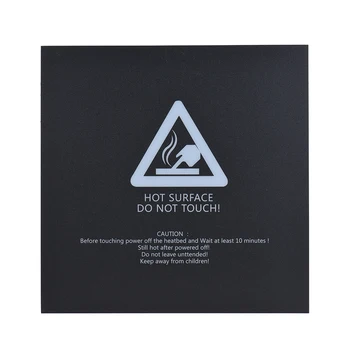 

1pc 200 * 200mm Adhesive Heat Bed Tape Sticker Build Surface Cover Square Sheet Black 3D Printer Parts