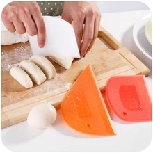 2 шт.! полукруглый Пластиковый DIY скребок для выпечки нож для масла со шкалой резак для теста для торта инструменты для муки кухонные аксессуары