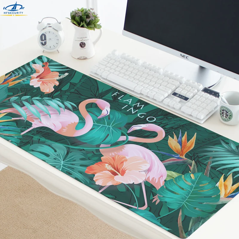 Mousepad pink flamingo desk mat surface waterproof anti-slip table mouse pad