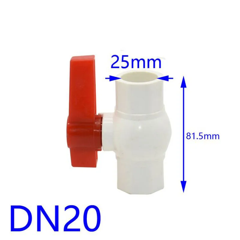 Шаровой кран DN15 DN20 DN25 из ПВХ 2 способа скользящие концы G1/2 G3/4 G1 для сада контроллер