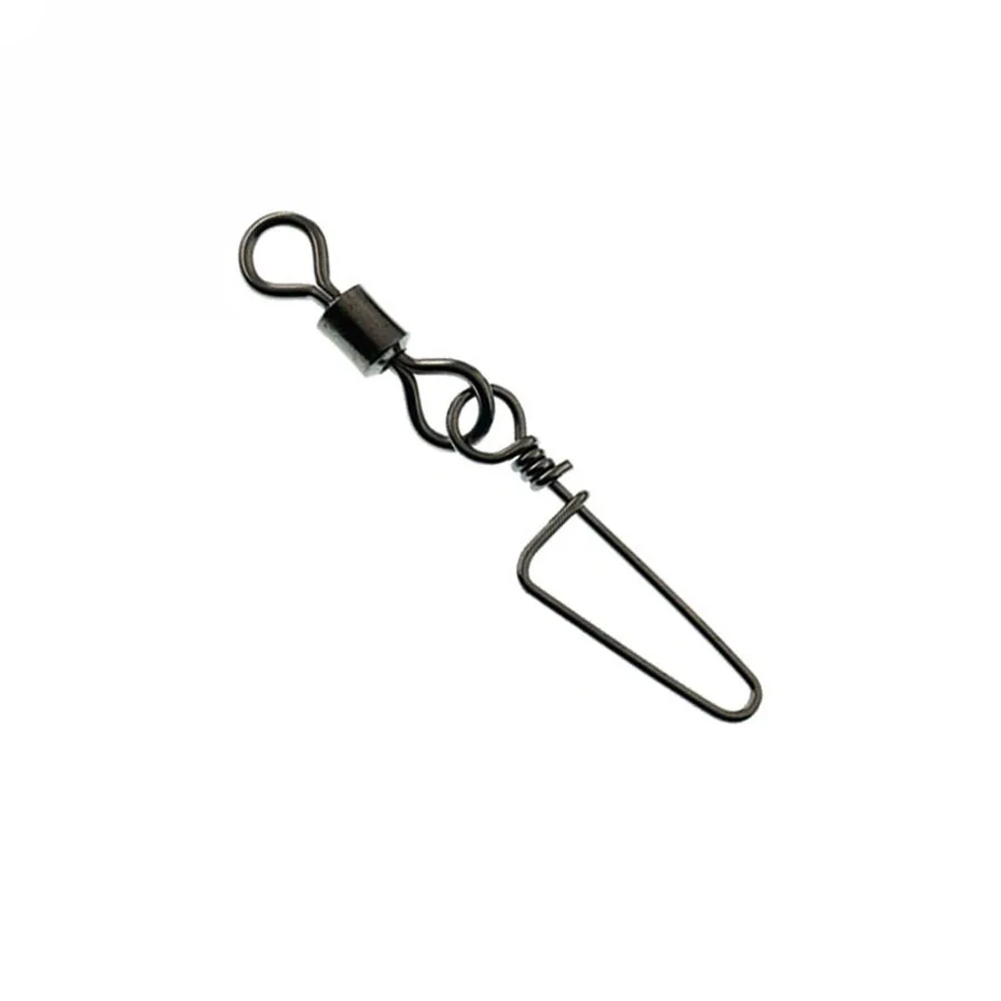 

7# Brass Barrel Swivel with Safety Snap 29.6 mm fishing swivels snap product all forfishing accessories supplier 10/30/50pcs/lot