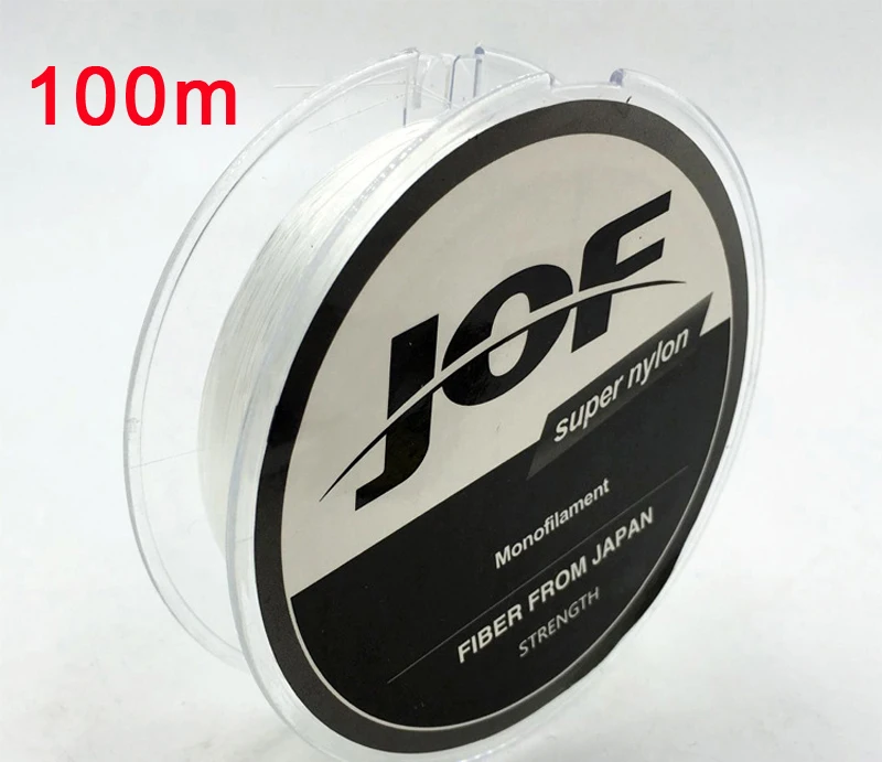 JOF 100 м нейлоновая пресноводная/соленая леска для рыбной ловли нитка навалочных